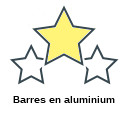 Barres en aluminium