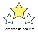 Barričres de sécurité