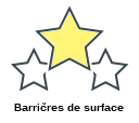 Barričres de surface