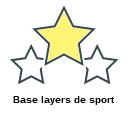 Base layers de sport