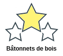 Bâtonnets de bois