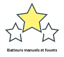 Batteurs manuels et fouets