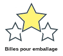 Billes pour emballage