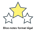 Bloc-notes format légal