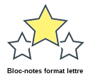 Bloc-notes format lettre