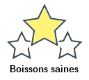 Boissons saines