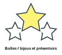 Boîtes ŕ bijoux et présentoirs