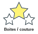 Boites ŕ couture