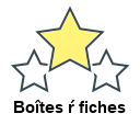 Boîtes ŕ fiches