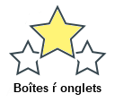 Boîtes ŕ onglets