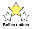 Boîtes ŕ pâtes