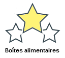 Boîtes alimentaires