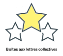 Boîtes aux lettres collectives