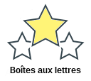 Boîtes aux lettres