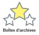 Boîtes d'archives