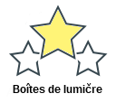 Boîtes de lumičre