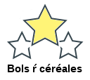 Bols ŕ céréales