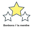 Bonbons ŕ la menthe