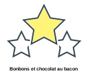 Bonbons et chocolat au bacon