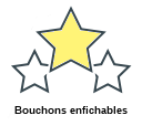 Bouchons enfichables