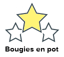 Bougies en pot