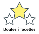 Boules ŕ facettes