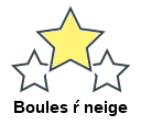 Boules ŕ neige