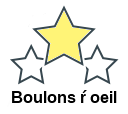 Boulons ŕ oeil