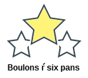 Boulons ŕ six pans