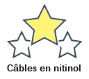 Câbles en nitinol