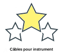 Câbles pour instrument