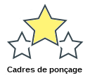 Cadres de ponçage