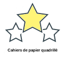 Cahiers de papier quadrillé