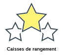 Caisses de rangement