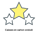 Caisses en carton ondulé