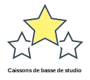 Caissons de basse de studio