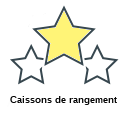 Caissons de rangement