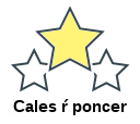 Cales ŕ poncer