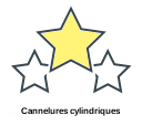 Cannelures cylindriques