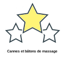 Cannes et bâtons de massage