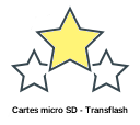 Cartes micro SD - Transflash