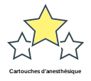 Cartouches d'anesthésique