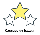 Casques de batteur