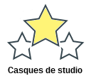 Casques de studio