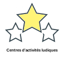 Centres d'activités ludiques