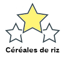 Céréales de riz