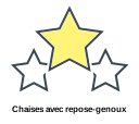 Chaises avec repose-genoux