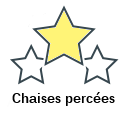 Chaises percées