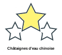 Châtaignes d'eau chinoise