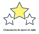 Chaussures de sport en salle